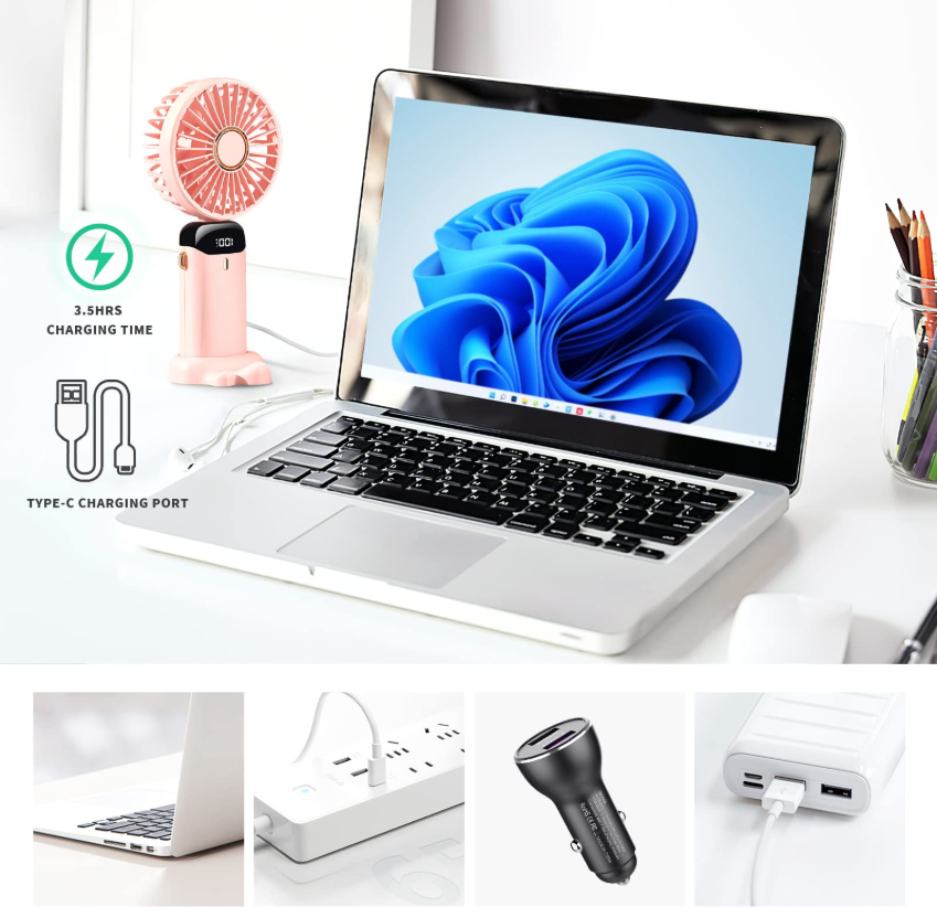 ByTurbo Fan™ PRO – Mini Ventilateur LED USB